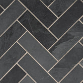 Montauk Black Slate MSI Field Tiles 4" X 12" MSI - Zicana Boutique - 1