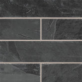 Montauk Black Slate MSI Field Tiles 6" X 24" MSI - Zicana Boutique - 1