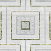 Morningside Heights Square Green Mosaic Zicana Boutique - Zicana Boutique - 1