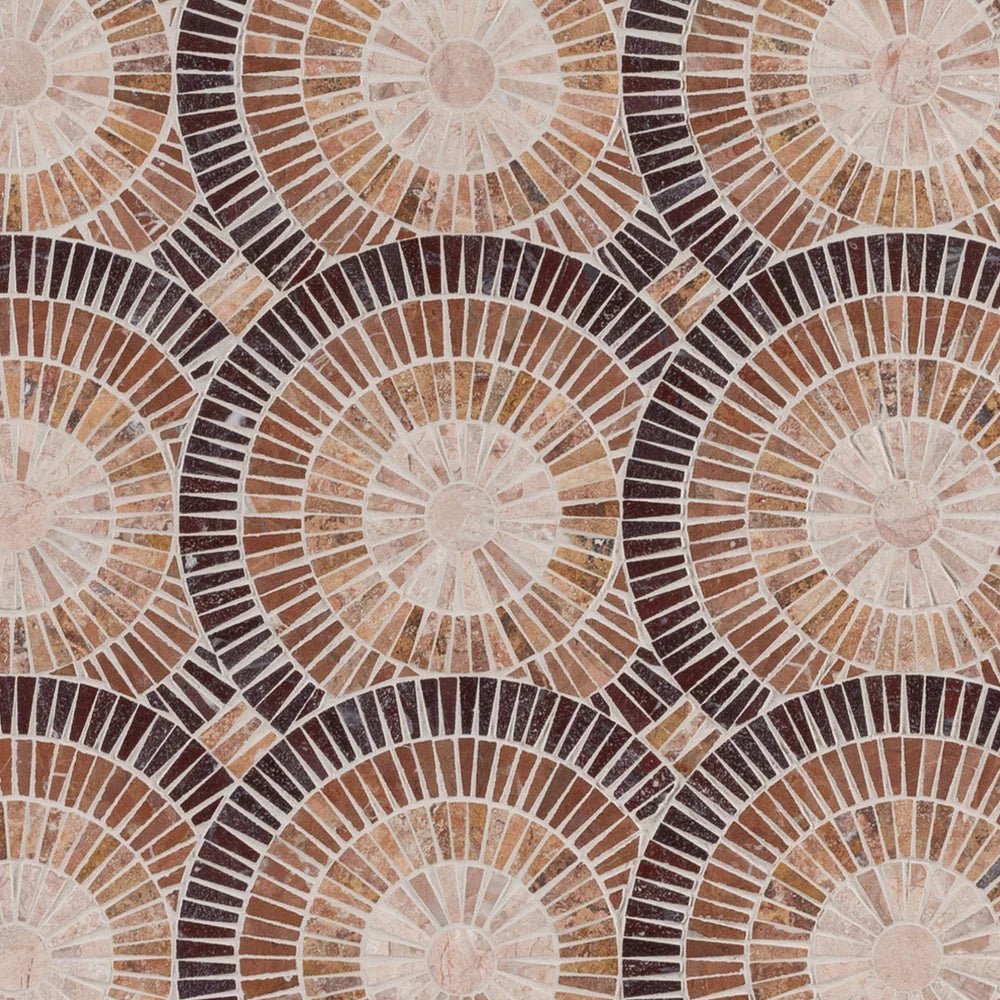 Motor City Circles Desert Sunrise Mosaic Artistic Tile - Zicana Boutique - 1