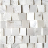 Neva 3D StrataStone 2" Marble Mosaic Tile Zicana Boutique - Zicana Boutique - 1