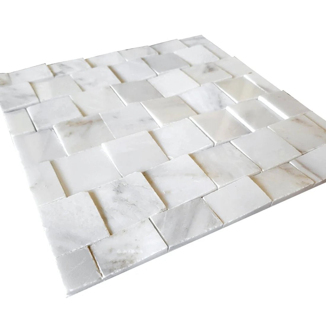 Neva 3D StrataStone 2" Marble Mosaic Tile Zicana Boutique - Zicana Boutique - 2