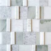 Nova 3D BlockWeave Marble Mosaic Tile Zicana Boutique - Zicana Boutique - 1
