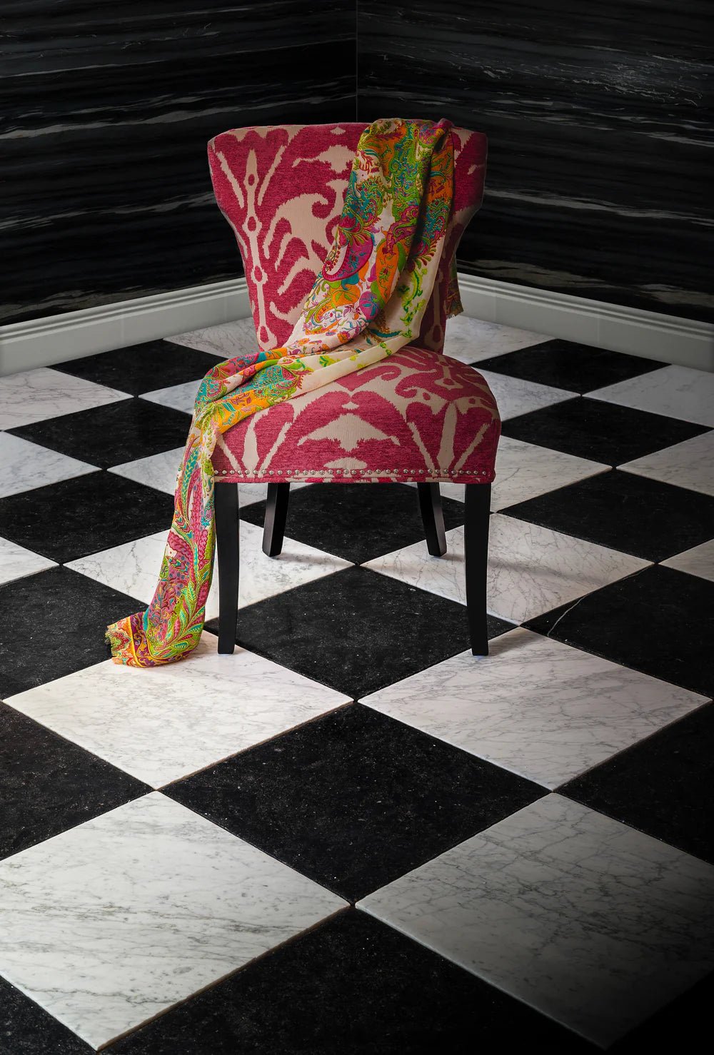 Odessa Black Belgian Bluestone Limestone Tile Artistic Tile - Zicana Boutique - 2