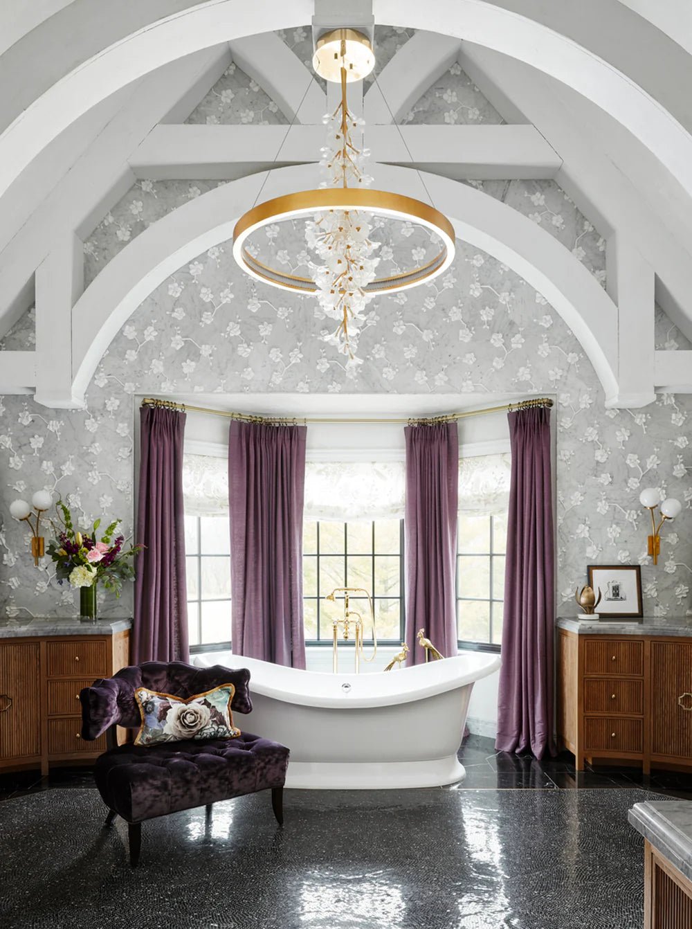 Orchid Dimensional Bianco Carrara Marble Waterjet Mosaic Artistic Tile - Zicana Boutique - 2