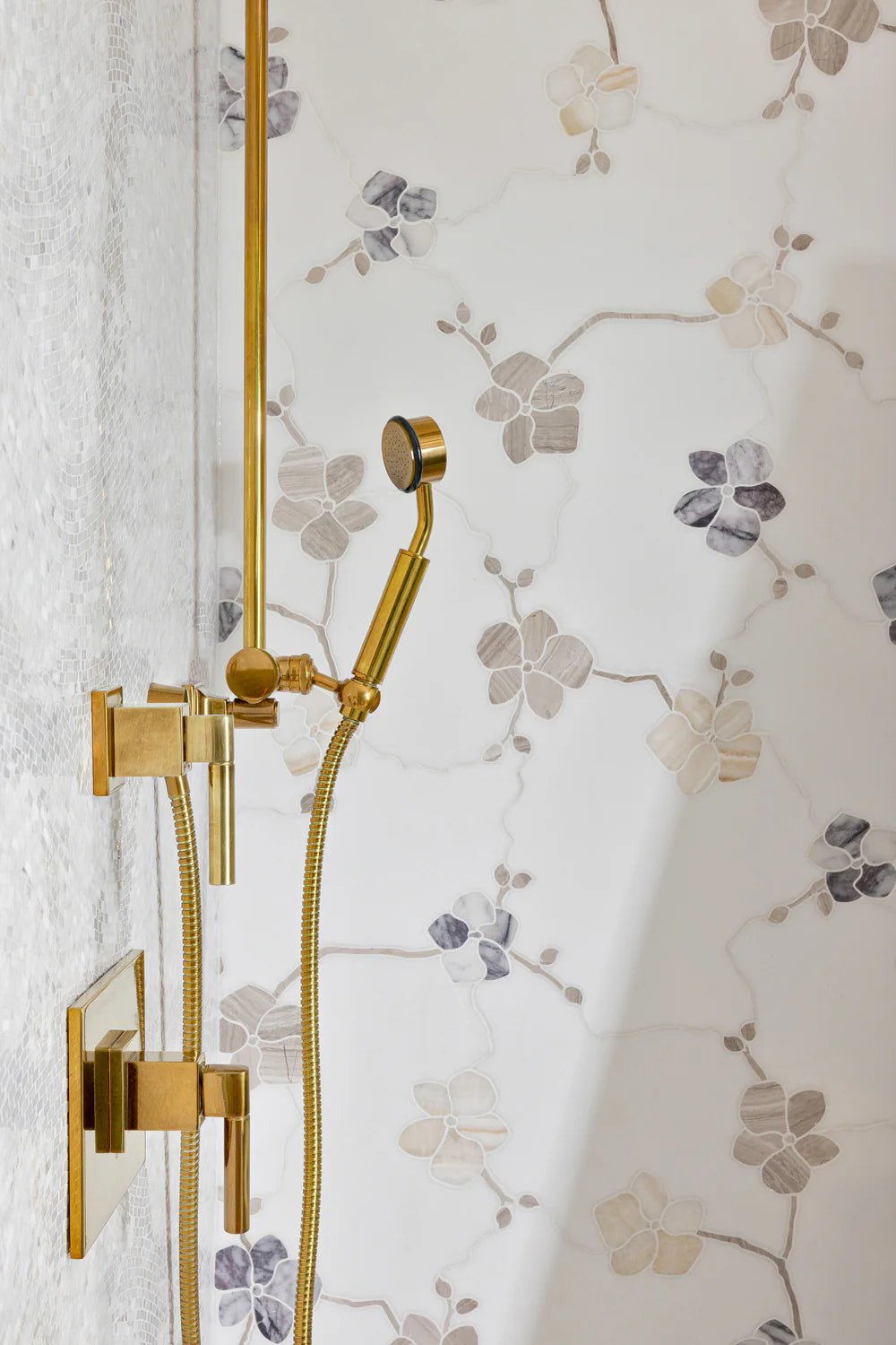 Orchid Flat Thassos Multi Waterjet Mosaic Artistic Tile - Zicana Boutique - 4