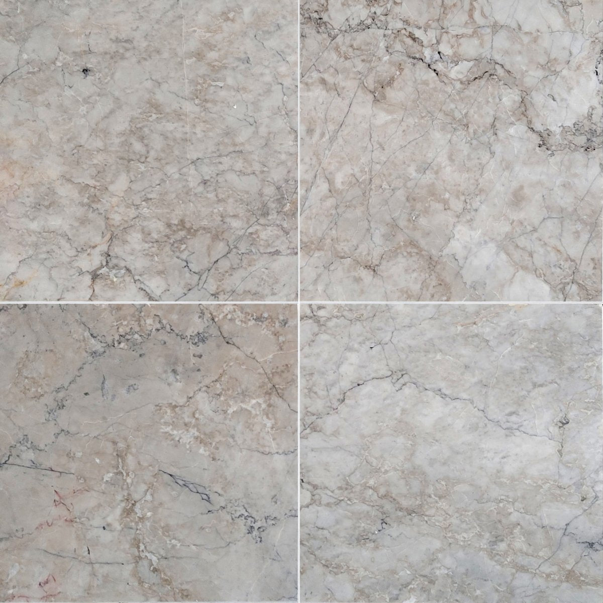 Pacific Grey Polished Marble Field Tile 12''x12''x3/8'' Zicana Boutique - Zicana Boutique - 1