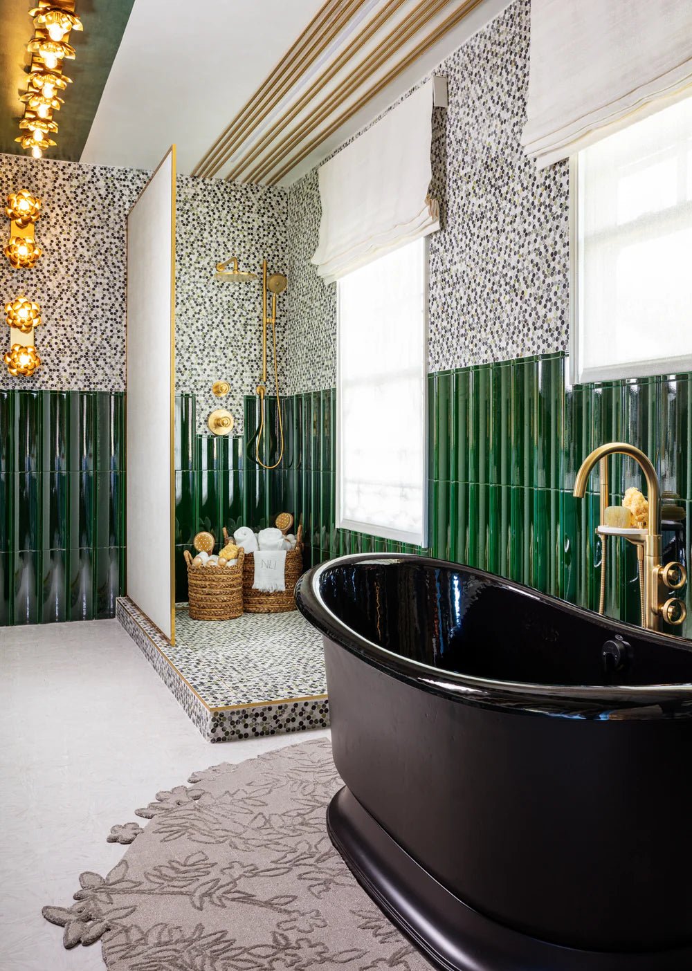 Penny Lane Green Marble Mosaic Artistic Tile - Zicana Boutique - 5