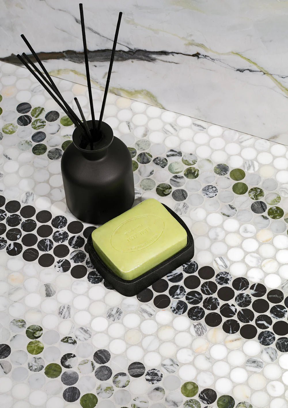 Penny Lane Nero Marble Mosaic Artistic Tile - Zicana Boutique - 2