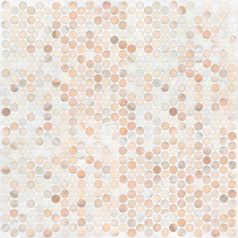 Penny Lane Pink Marble Mosaic Artistic Tile - Zicana Boutique - 1