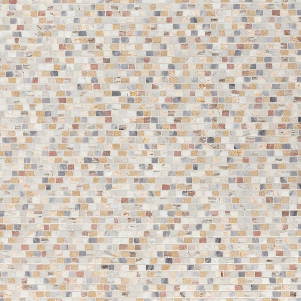 Puntini White Sand Mosaic Artistic Tile - Zicana Boutique - 1