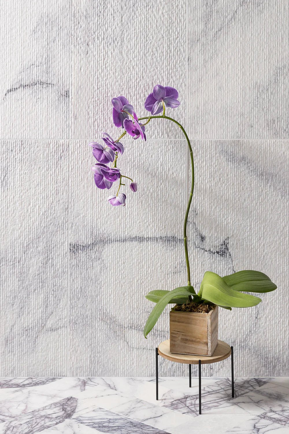 Raked Lilac Marble Field Tile 12" x 24" Artistic Tile - Zicana Boutique - 3