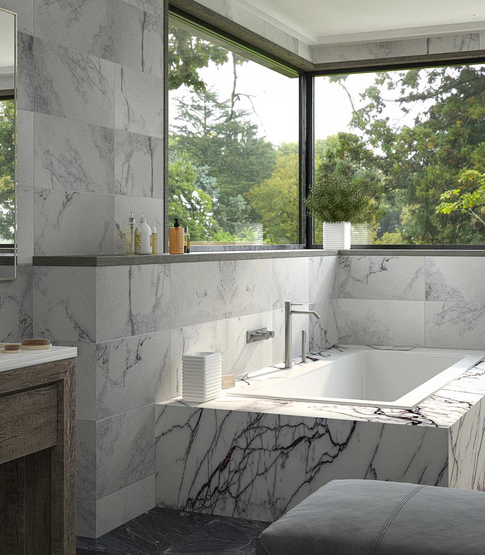 Raked Lilac Marble Field Tile 12" x 24" Zicana Boutique - Zicana Boutique - 4