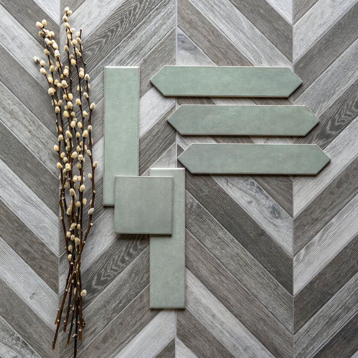 Renzo Jade Ceramic MSI Field Tiles 3" X 12" MSI - Zicana Boutique - 7