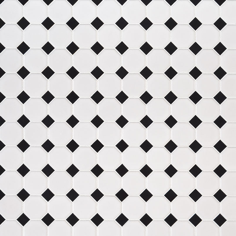 Retro Bianco Porcelain MSI Field Tiles 12" X 12" Octagon Pattern MSI - Zicana Boutique - 2