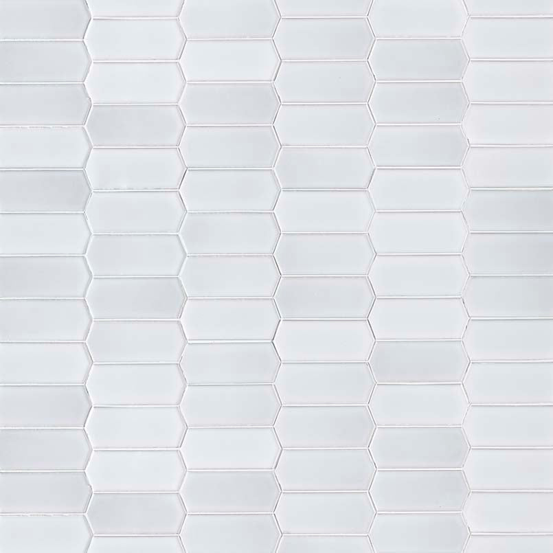Retro Bianco Porcelain MSI Field Tiles 12" X 14" Picket Pattern MSI - Zicana Boutique - 1
