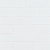 Retro Brick Bianco Porcelain MSI Field Tiles 2" X 6" Subway Pattern MSI - Zicana Boutique - 1