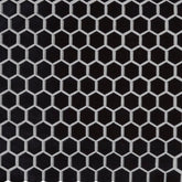 Retro Nero Porcelain MSI Field Tiles 1" Hexagon Pattern MSI - Zicana Boutique - 1