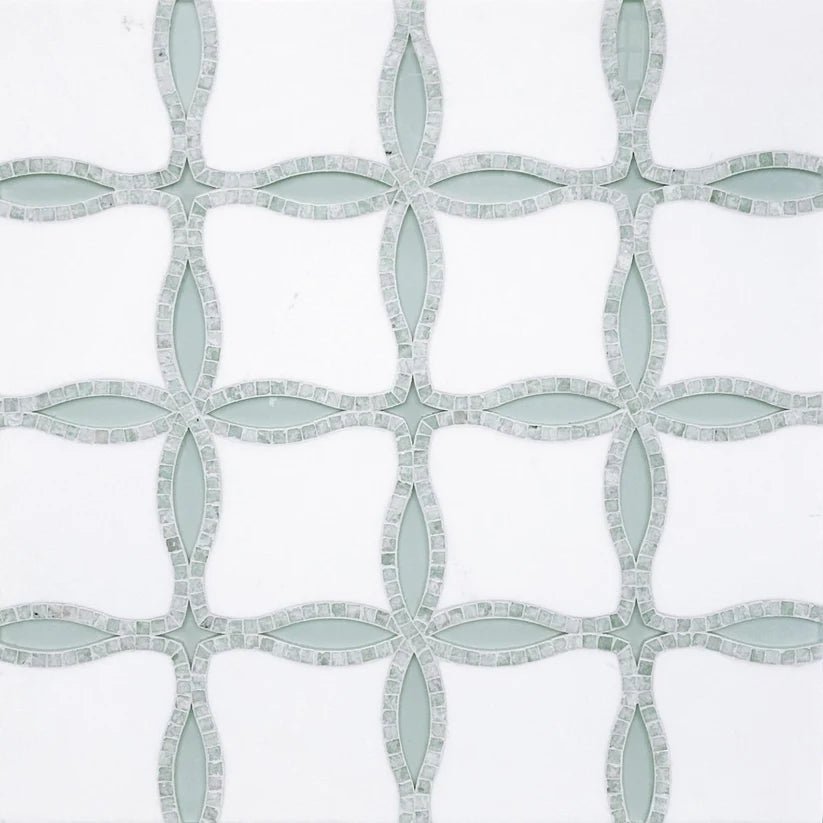 Rivera Aquanor Arabesque Marble Waterjet Mosaic Zicana Boutique - Zicana Boutique - 1