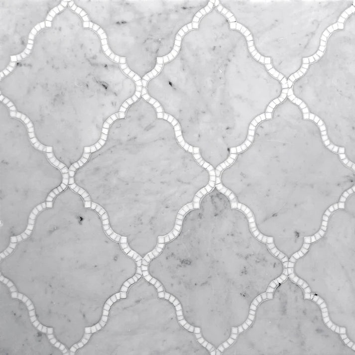 Rivera Oscu Arabesque Marble Waterjet Mosaic Zicana Boutique - Zicana Boutique - 1