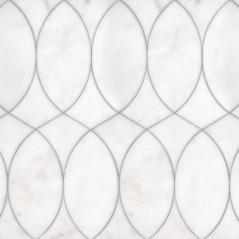 Rivera Petali Arabesque Marble Waterjet Mosaic Zicana Boutique - Zicana Boutique - 1