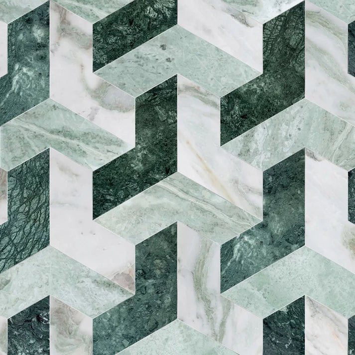 Ruby Elis Forest Marble Waterjet Mosaic Zicana Boutique - Zicana Boutique - 1