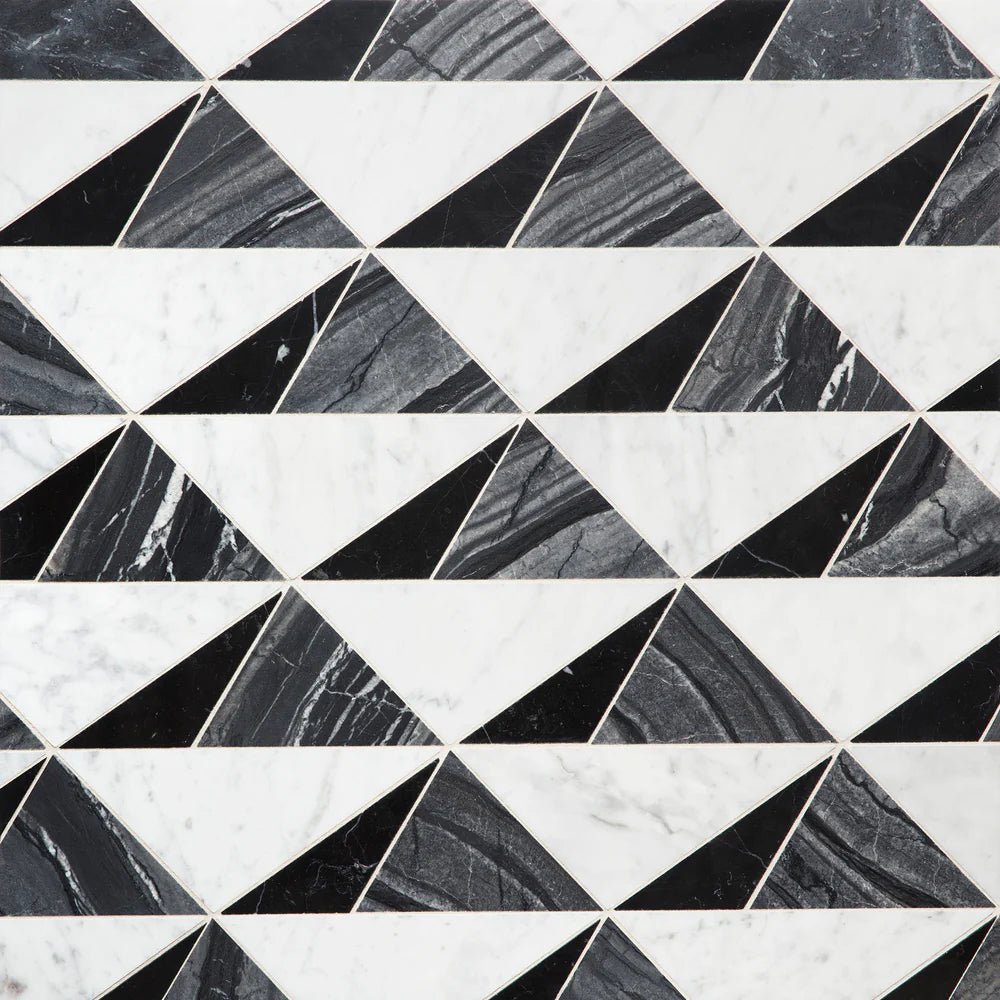 Sail Black Waterjet Mosaic Zicana Boutique - Zicana Boutique - 1