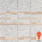 Shadow Stripe Moca Mosaic Artistic Tile - Zicana Boutique - 1