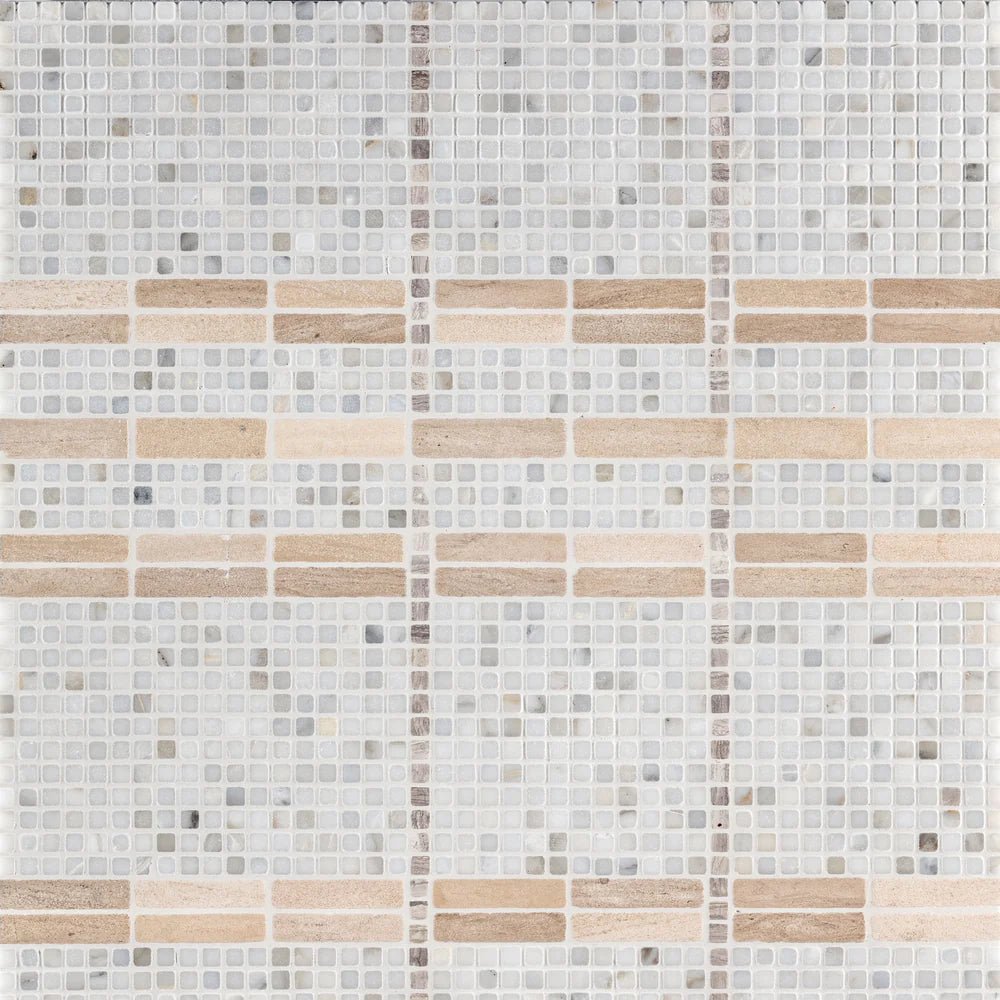 Shadow Stripe Moca Mosaic Zicana Boutique - Zicana Boutique - 1