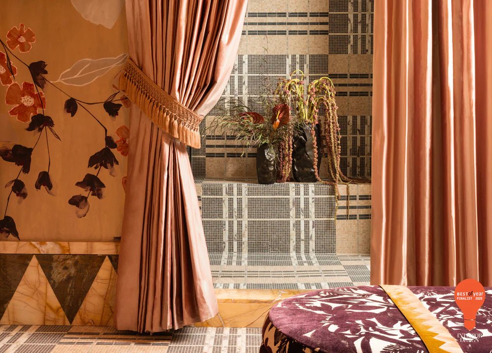 Shadow Stripe Pink Mosaic Artistic Tile - Zicana Boutique - 3
