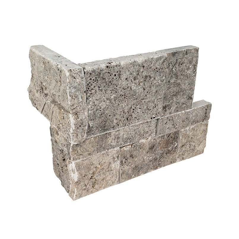 Silver Travertine MSI Field Tiles 9" X 18" XL Corner MSI - Zicana Boutique - 3