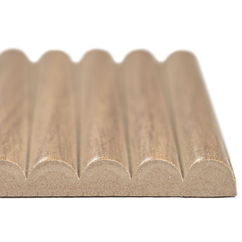 Sinfonia Piano Camel Porcelain MSI Field Tiles 4.5" X 9" Fluted Pattern MSI - Zicana Boutique - 3
