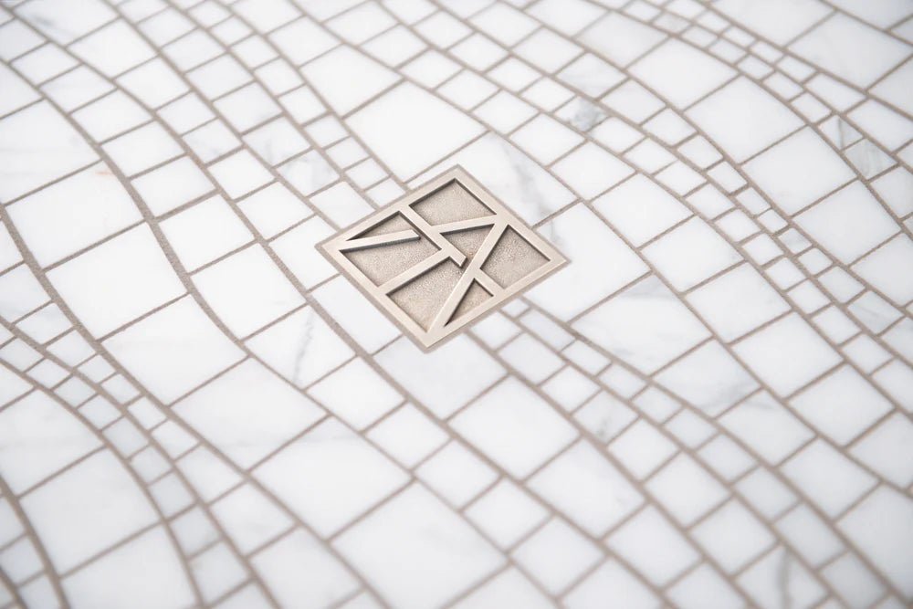 Sinuous Calacatta Gold Marble Mosaic Artistic Tile - Zicana Boutique - 6