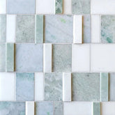 Sky 3D BlockWeave Marble Mosaic Tile Zicana Boutique - Zicana Boutique - 1
