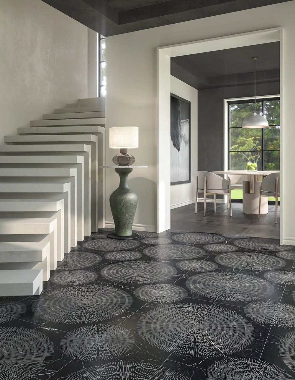 Soleil Nero Marble Decorative Tile Artistic Tile - Zicana Boutique - 2