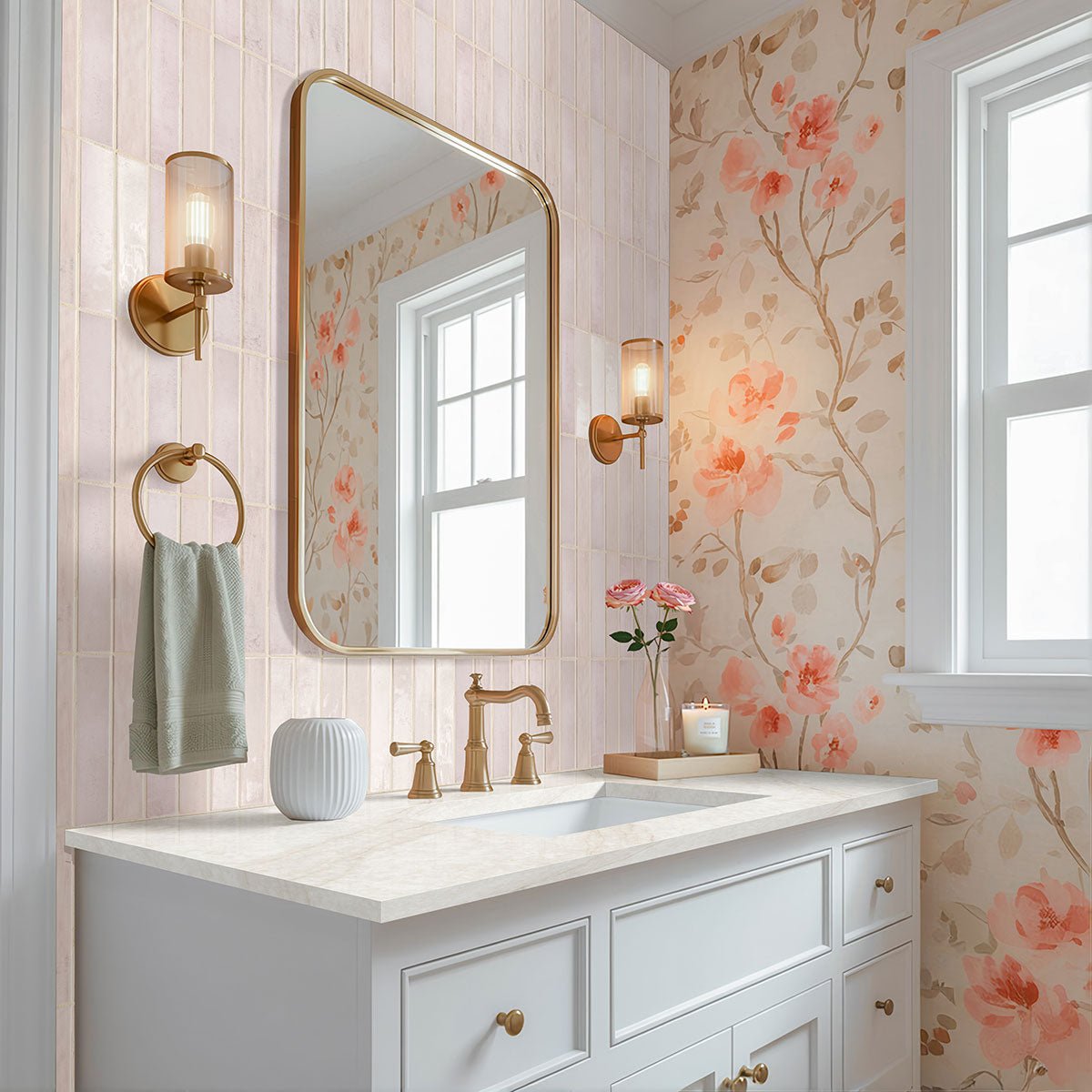 Stella Blush Ceramic MSI Field Tiles 2" X 10" MSI - Zicana Boutique - 6