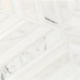 Strada Bianco Waterjet Mosaic Zicana Boutique - Zicana Boutique - 1