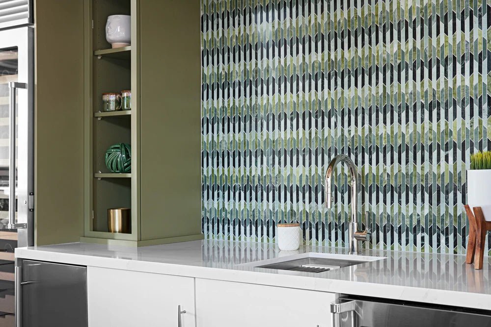 Tappeti Green Blend Mosaic Artistic Tile - Zicana Boutique - 3
