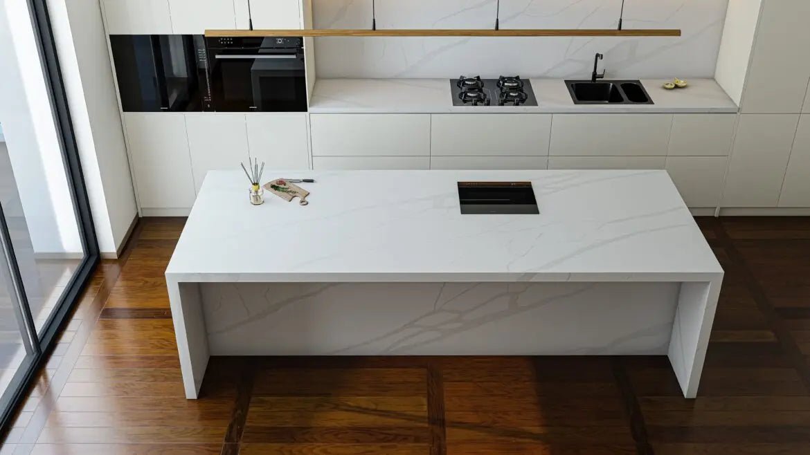 Terra Lite Gold Pental Quartz Architectural Surfaces - Zicana Boutique - 3