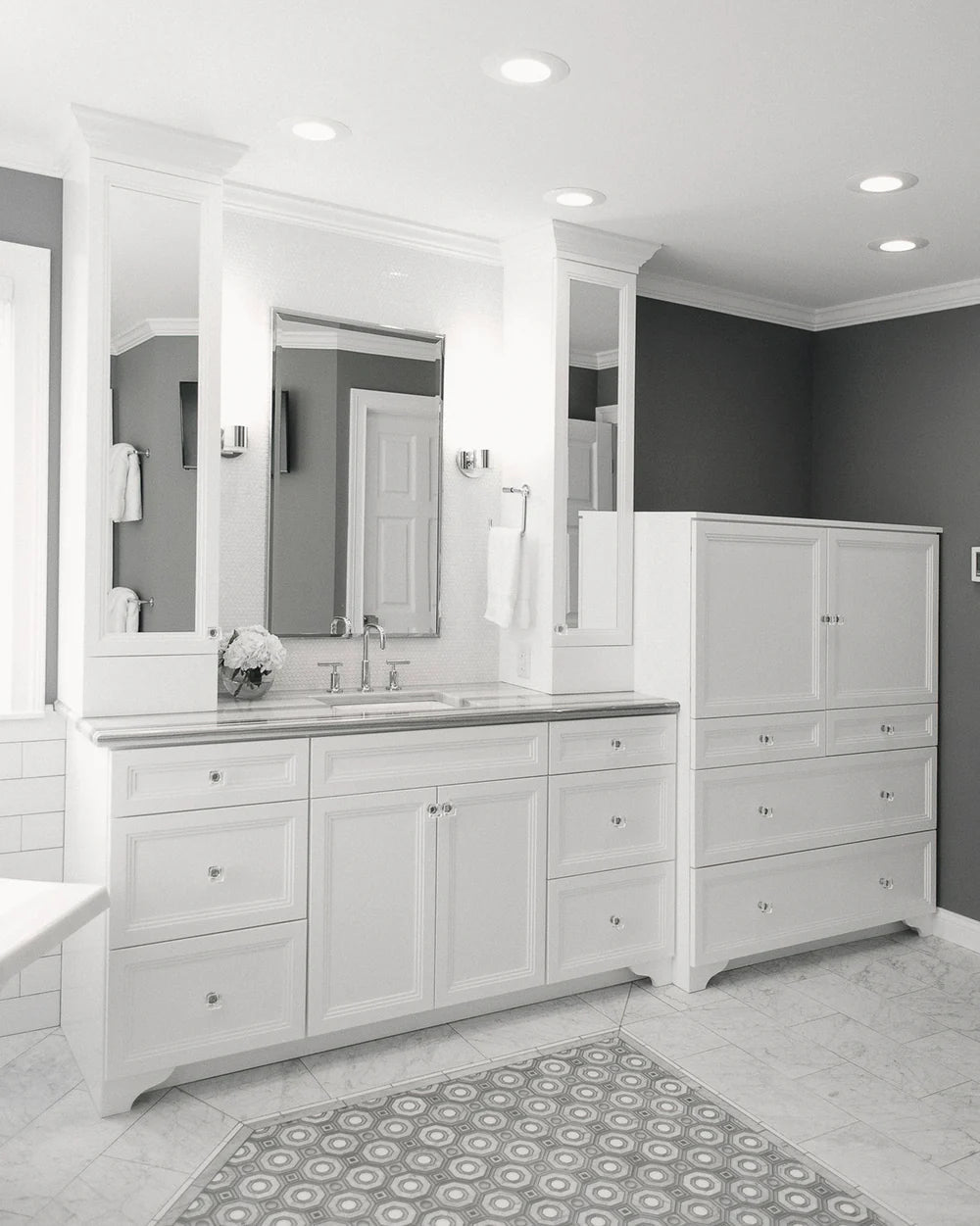 Textura Bianco Carrara Marble Tile Zicana Boutique - Zicana Boutique - 2