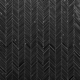 Thin Herringbone Nero Marble Mosaic Zicana Boutique - Zicana Boutique - 1