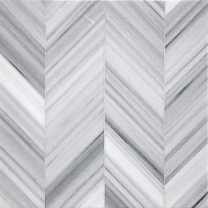 Transia Laurent Marmara Chevron Marble Waterjet Mosaic Zicana Boutique - Zicana Boutique - 1
