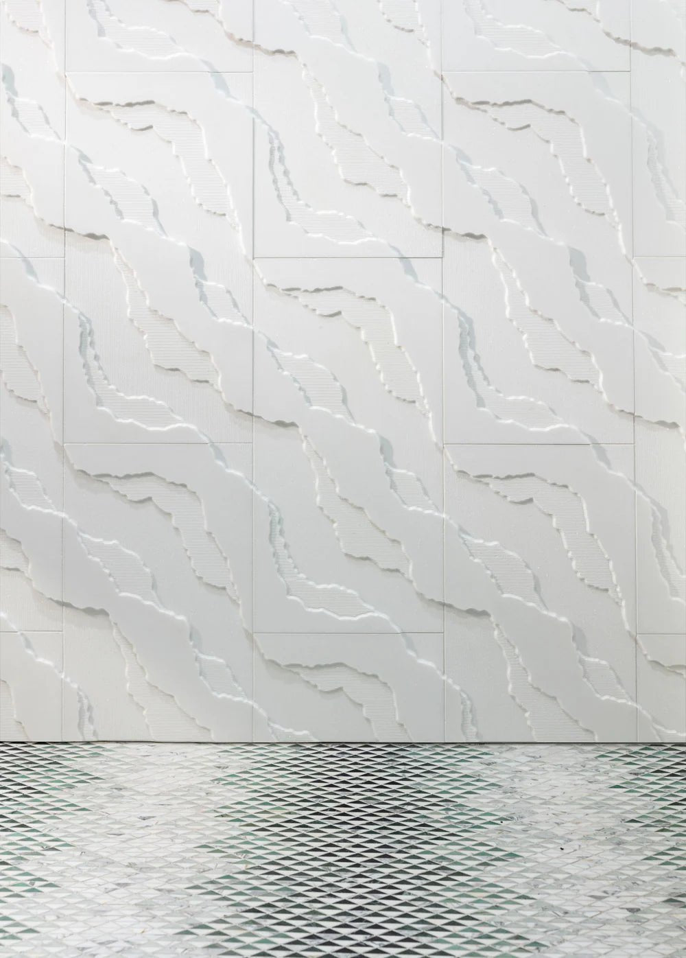 Triangolo Green Blend Mosaic Artistic Tile - Zicana Boutique - 4