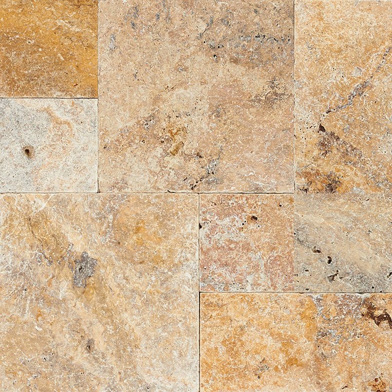 Tuscany Scabas Travertine MSI Pavers 48" X 48" 20 Mini Kits MSI - Zicana Boutique - 1