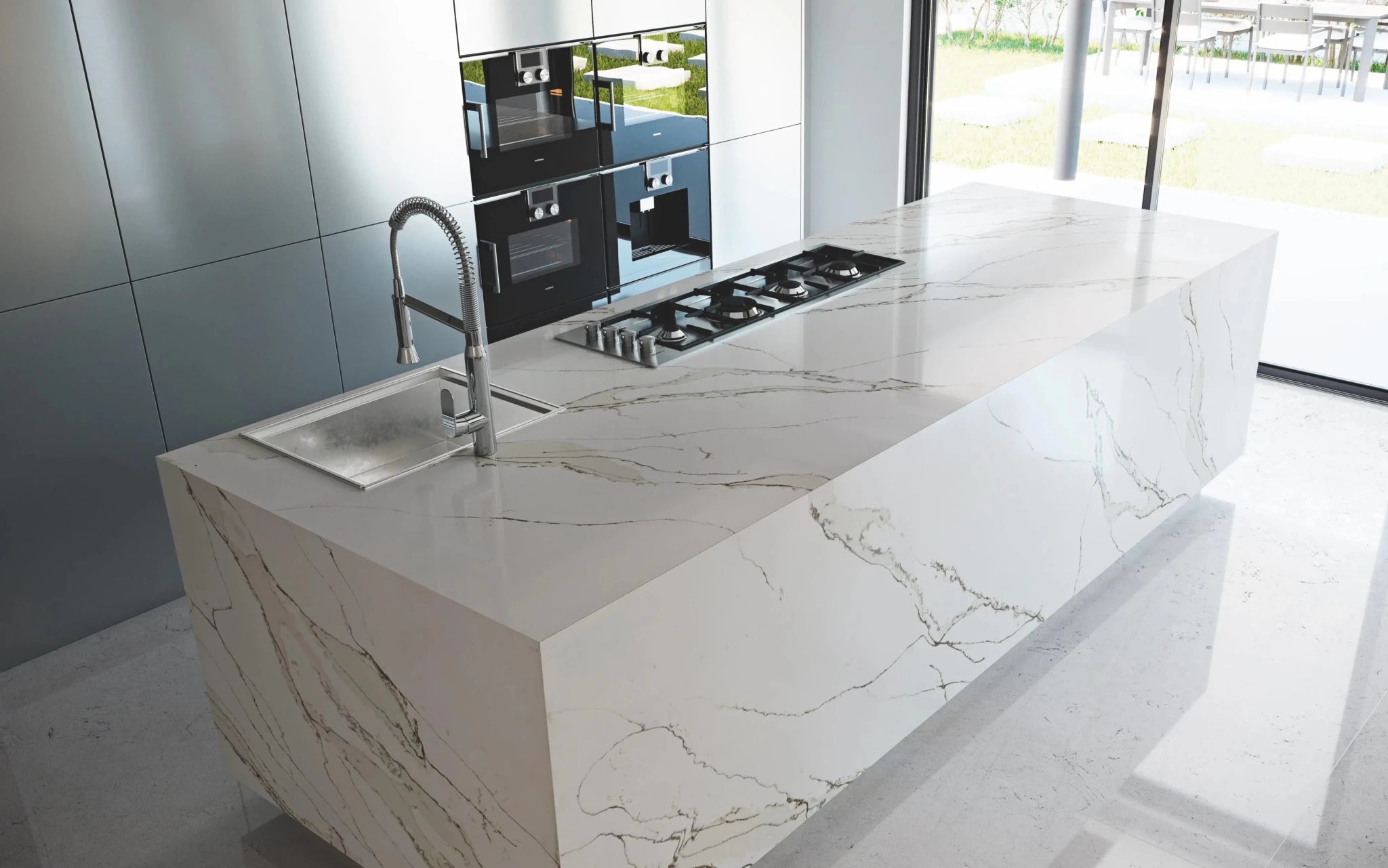 Unique Calacatta Gold PentalQuartz Architectural Surfaces - Zicana Boutique - 3