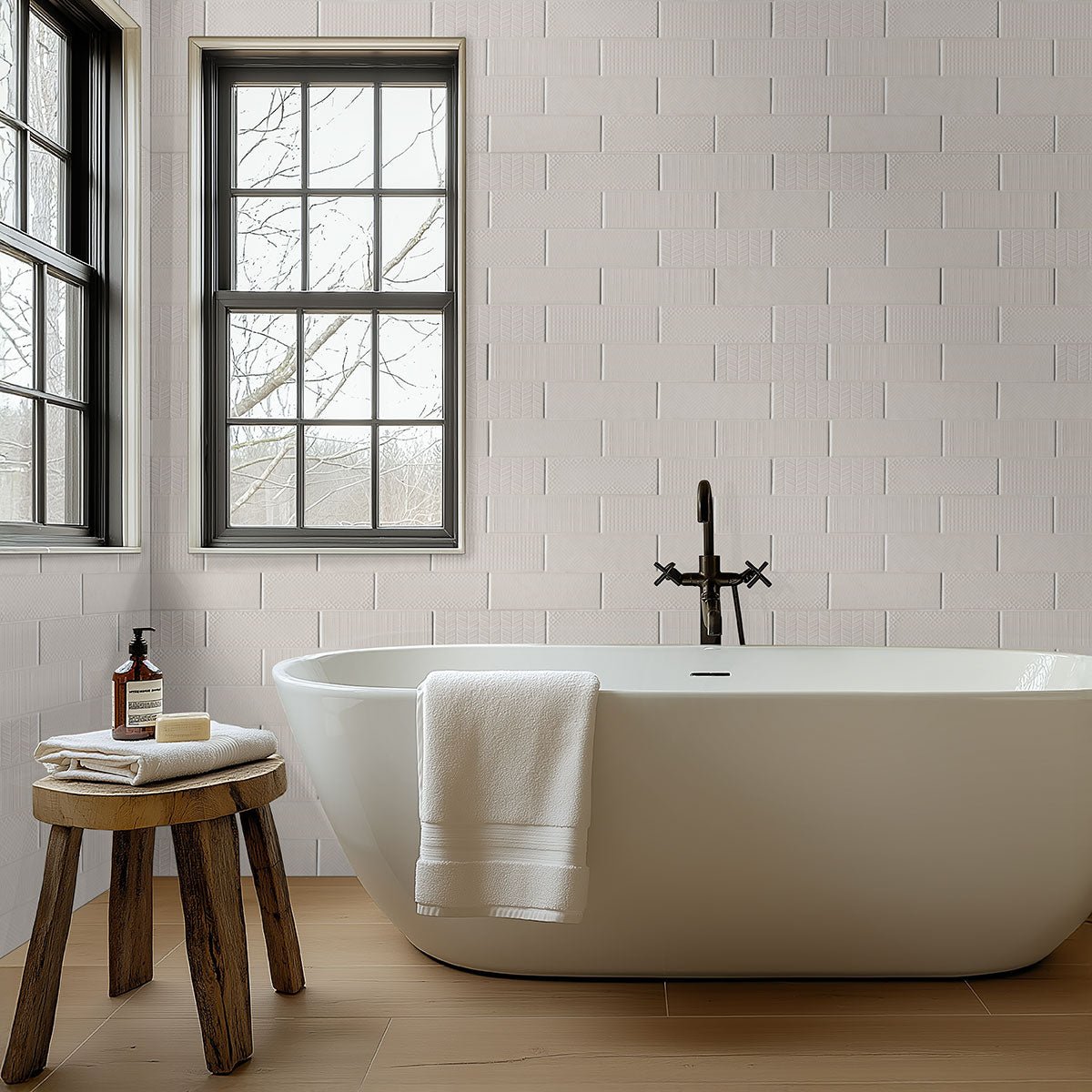 Urbano Crema 3D Mix Ceramic MSI Field Tiles 4" X 12" MSI - Zicana Boutique - 5