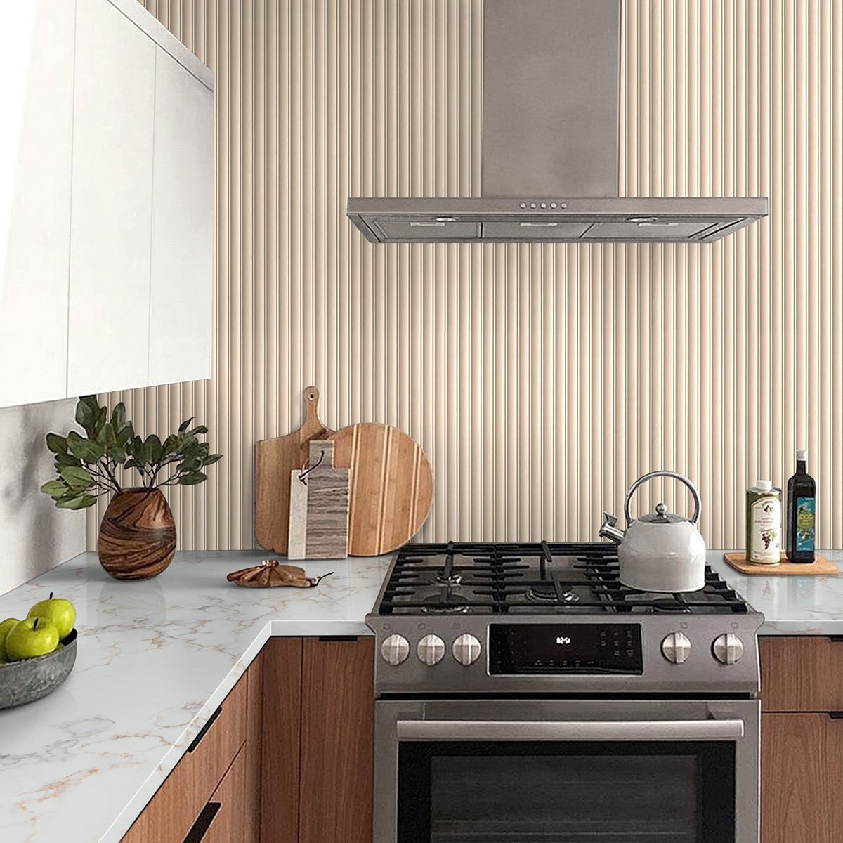 Urbanslat Maple Ceramic MSI Field Tiles 16" X 48" Fluted MSI - Zicana Boutique - 9