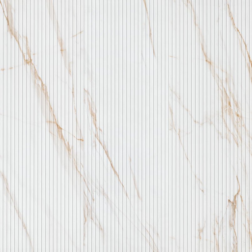Urbanslat Marmi Gold Ceramic MSI Field Tiles 16" X 48" Fluted MSI - Zicana Boutique - 1