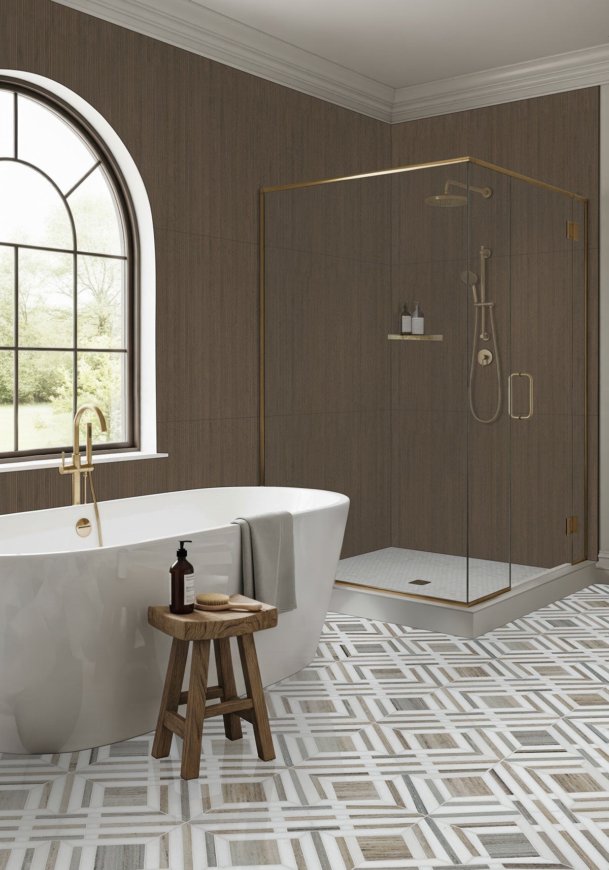 Urbanslat Tawny Ceramic MSI Field Tiles 16" X 48" Fluted MSI - Zicana Boutique - 8
