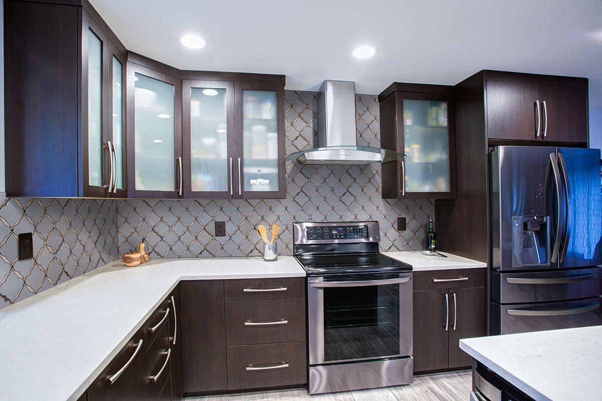 Victorian Light Ceramic MSI Mosaic Tiles 11" X 15" Arabesque Pattern MSI - Zicana Boutique - 4